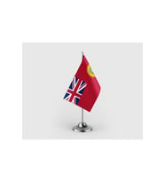 Britanya Hindistanı Tekli Saten Masa Bayrağı Seti