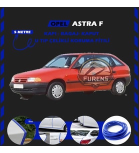 Opel Astra F Oto Araç Kapı Koruma Fitili 5metre Parlak Mavi Renk