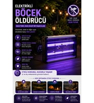 Kompakt Tasarımlı UV Haşere Kontrol Lambası 6 Watt
