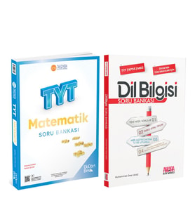 Üç Dört Beş TYT Matematik ve AKM Dil Bilgisi Soru Bankası Seti 2 Kitap
