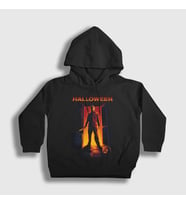 Presmono Unisex Çocuk Siyah Michael Myers Halloween Cadılar Bayramı Kapüşonlu Sweatshirt 500772tt