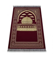 Kişiye Özel Nakış İşlemeli Hediyelik Seccade - Şönil Kumaş - Mescidi Aksa Motifli
