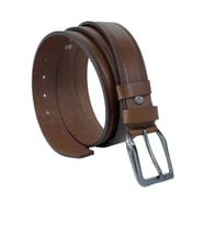 Taba Hakiki Deri Dikişli 3.5 cm.lik Klasik Erkek Kemer - 311-28