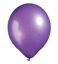 Balon Metalik Düz 5 inç (violet) Mor 100'lü-