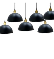 RİOLİGHT VİNTAGE,MODERN SİYAH MUTFAK,ODA,CAFELER İÇİN METAL SARKIT AVİZE ÇAP:40CM 1ADET FİYATIDIR