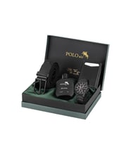 Polo Air Otomatik Mekanizmalı Cüzdan Esnek Kemer Parfümlü Set Erkek Kol Saati Siyah Renk PL-7062E1