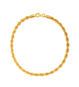 AgaKulche Halat 2,7 mm Altın Bileklik (Sarı)