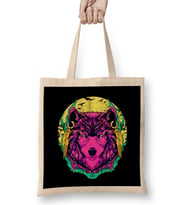 Werewolf Fierce Wolf Mythical Creature Majestic Bez Çanta Uzun Saplı
