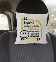 BK Gift Esprili Kare Araç Koltuk Yastığı-4