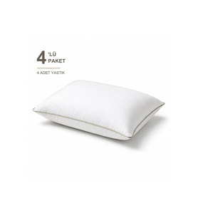 Comfort Touch Biyeli Yastık 4'li Paket 50x70 cm 900 gr Boncuk Silikon Elyaf