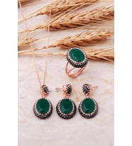 Yeşim Rose Gümüş Set 2538