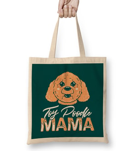 Toy Poodle Mama Bez Çanta Uzun Saplı