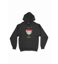 Gitega Burundi Bayraklı Kalpli Siyah Sweatshirt Hoodie