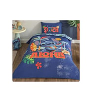 Taç Lisanslı Disney Stitch Aloha Tek Kişilik Pamuk Nevresim Takımı