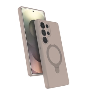 Samsung Galaxy S23 Ultra Regal Magsafe Standlı Kapak - Çöl Titanyum