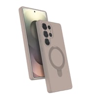 Samsung Galaxy S23 Ultra Regal Magsafe Standlı Kapak - Çöl Titanyum