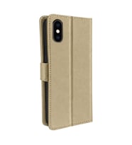 Northcity Apple iPhone XS Trend S Plus Kapaklı Kılıf - Gold