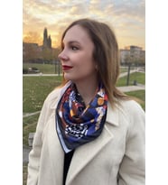 Mix Desenli Çok Renkli Bandana Fular