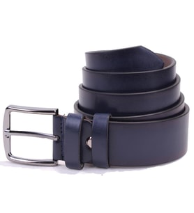 Dagoster DMK26-355 Lacivert 4 cm Suni Deri Erkek Kemer