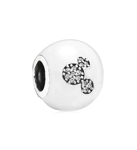 Nur Silver Mickey Mouse Gümüş Charm NUR-BL02009