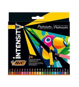 Bic Intensity Premium 24 Renk Keçeli Boya Kalemi