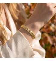 Stella 24K Gold Kaplama 8 mm Kadın Bileklik