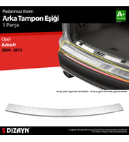 Opel Astra H Station Wagon Krom Arka Tampon Eşiği 2004-2013