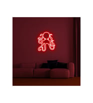 Ahtapot Figürlü Neon Tabela