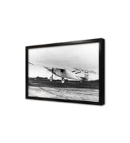 Charles Lindbergh Atlantiki Geçerken Çerçeveli Mdf Tablo