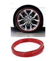 Jant Çevresine 10 Metre 9 MM Sportif Kırmızı Şerit Jant Bandı
