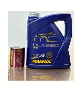 2025 Üretimli 10W40 Mannol Classic 4L Motor Yağı ve Motor Flush 300ml İç Temizleyici Katkısı