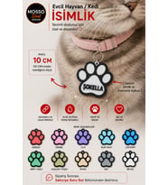 Evcil Hayvan İsimlik – Kedi Künyesi Kişiye Özel Pati Şeklinde Kedi İsimliği Kedi Künyesi – Dayanıklı ve Şık Evcil Hayvan İsimliği Evcil Hayvan İsimlik Anahtarlık – Kedi Künyesi