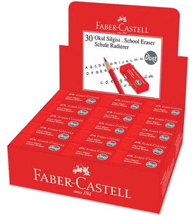 Faber-Castell 5130187223000 Okul Silgisi, 30'Lu (Standart)