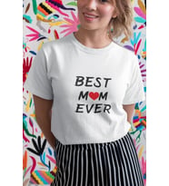 pilelistore- Unisex Bisiklet Yaka Baskılı Oversize T-Shirt - Beyaz