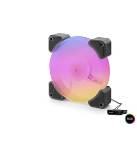 Kasa Fanı Rgb 12 Cm - Siyah ND2660