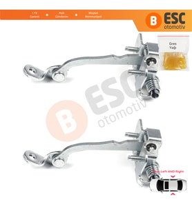 Peugeot 206 206+ 4/5 Kapı 9181C9 İçin 2 EA Arka Sağ ve Sol Kapı Gergi Yayı