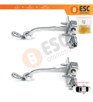 Peugeot 206 206+ 4/5 Kapı 9181C9 İçin 2 EA Arka Sağ ve Sol Kapı Gergi Yayı