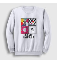 Presmono Unisex Beyaz Poster Tame Impala Sweatshirt 385447tt