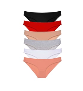 6 adet Süper Eko Set Likralı Kadın Slip Külot