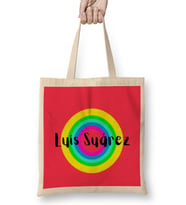 Luis Suárez - Vintage Retro Rainbow Style Bez Çanta Uzun Saplı