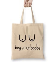 Boobies Hey Nice Boobs Bez Çanta Uzun Saplı