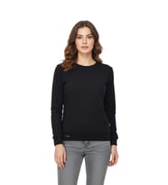 Kadın Sıfıryaka Sweatshirt  BGL-ST05116 (Siyah)