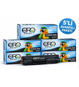 HP 83A HP LaserJet Pro MFP M127fp Muadil Toner - 5'li Avantaj Paket