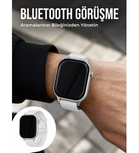Mey İthalat® Akıllı Saat AMOLED Ekranlı Sağlık ve Spor Takip Özellikli