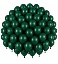 Zümrüt Yeşil Renk Lateks Pastel Balon (30 cm) - 100 Adet