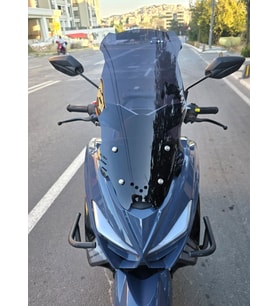 MOTOCAM Küba Newcity 125 Ön Cam 2023-2026 Model 65cm Siyah Renkli 4mm ORTA BOYLU
