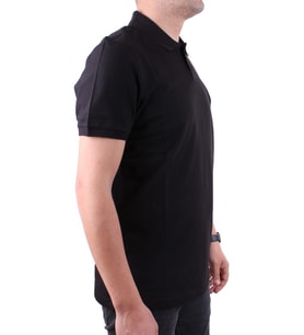Dagoster DMG23-231319 Siyah Günlük Yarım Patlı Pike Polo Yaka Erkek Tişört