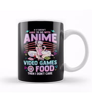 Cute Anime Gamer Girl Funny Kawaii Japanese Manga Kupa Bardak Porselen