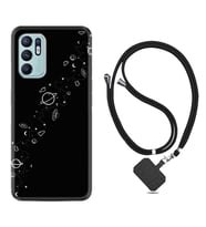 Oppo Reno 6 Kılıf Silikon Boyun Askılı İpli Desenli Silikon Planet 1620