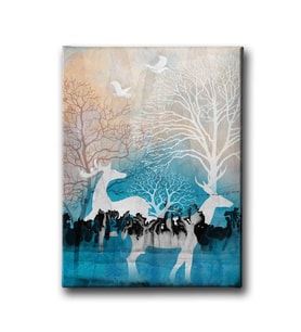 Geyikli Modern Canvas Tablo MİND455